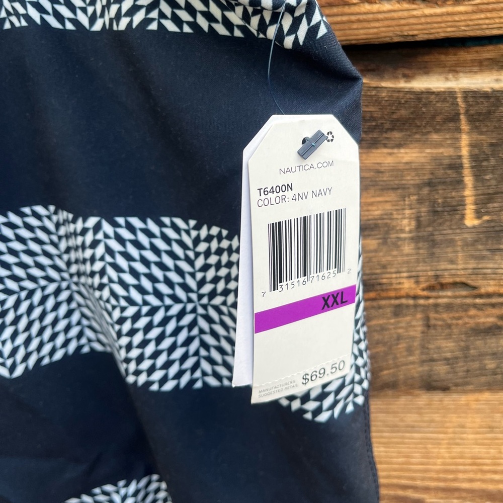 NAUTICA | NWT Navy Stripe Swim Trunks XXL - Picture 4 of 5